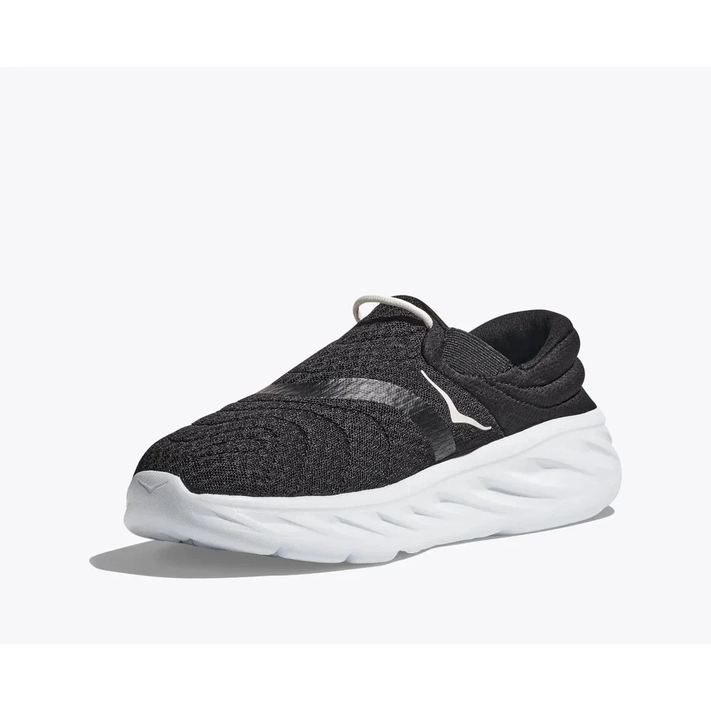 Hoka One One Ora Recovery 2 Shoes Womens Size 8 Black/White Comfort NEW